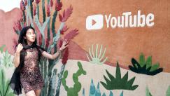SIMJI en la activación de YouTube en Coachella - Foto: Rodin Eckenroth, AFP